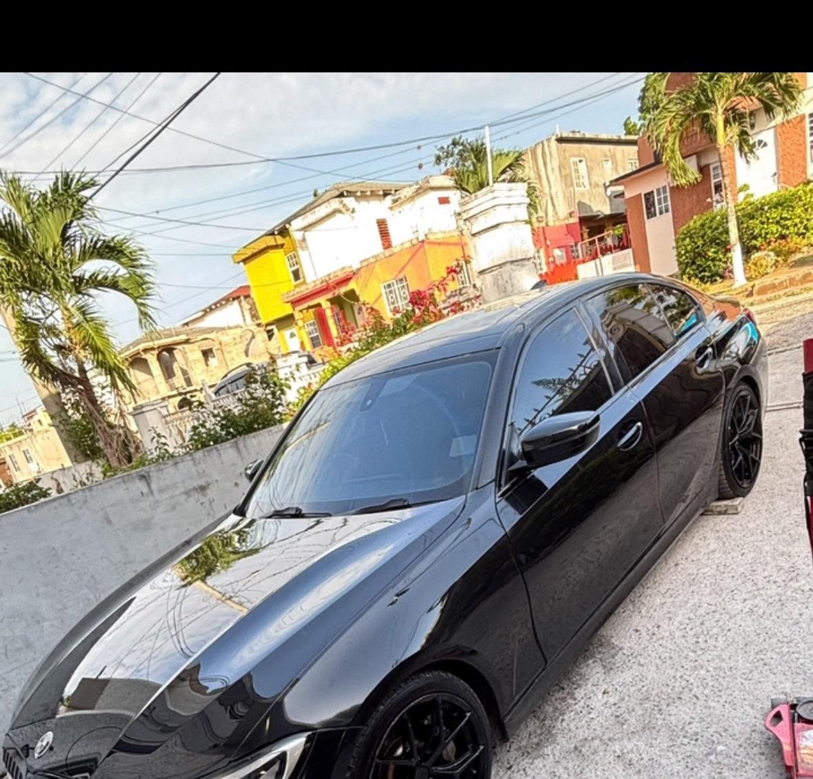 A black BMW 3 Series at JRC Automotive
